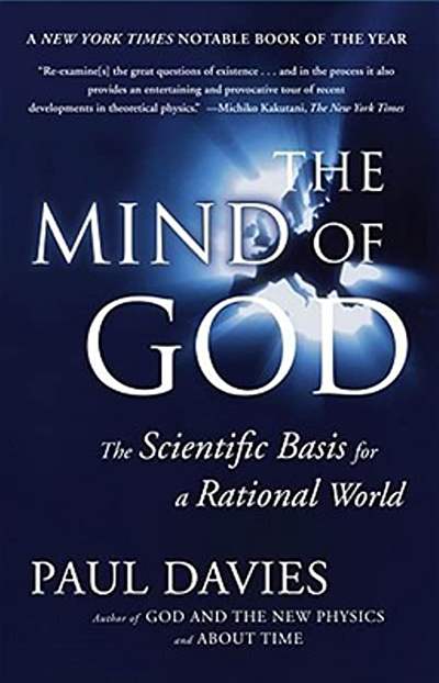 book cover for The Mind of God